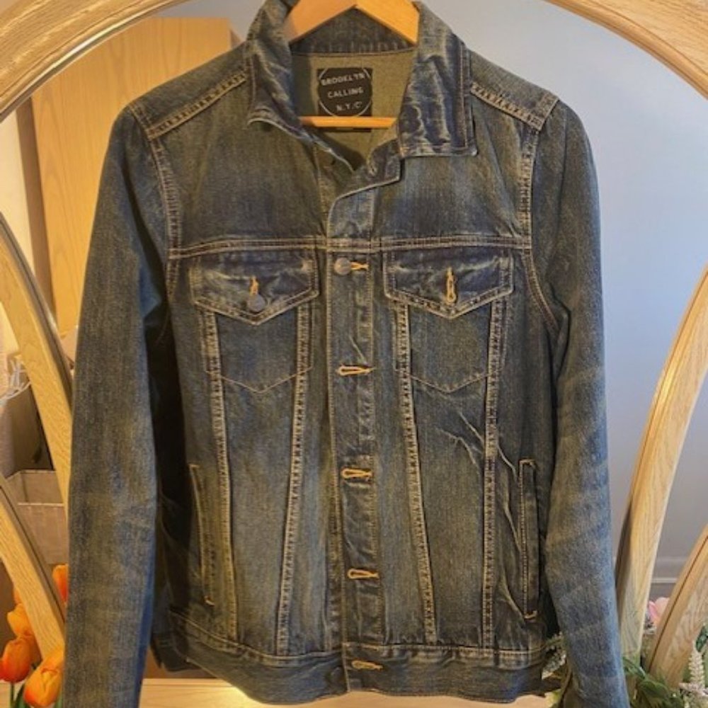 Men's Denim Jacket- Small- Brooklyn Calling NYC